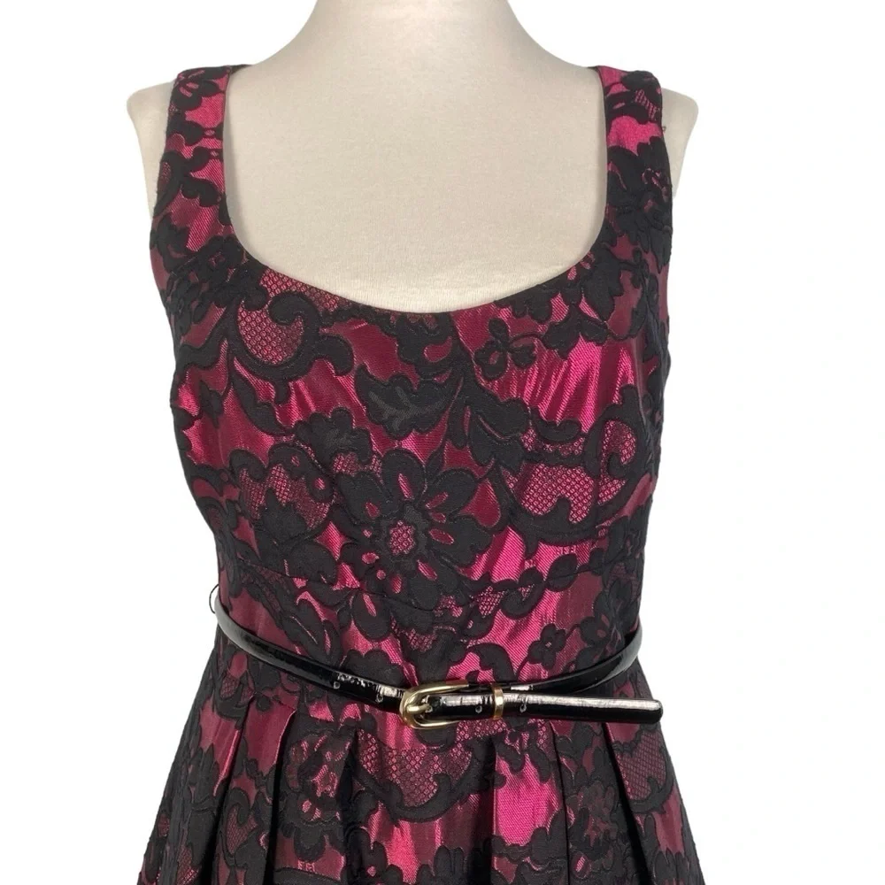 Eliza J Fit and Flare Lace Overlay Dress size 6 - Picture 6 of 11